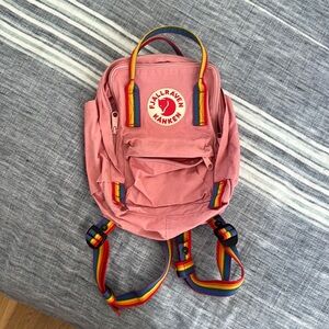 Fjallraven rainbow strap kanken backpack